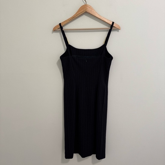 Escada Navy Pinstripe Dress - Picture 4 of 7